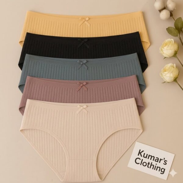 Comfortable Cotton 4-Pack Panties for Women – Lining Fabric, Multicolor Combo, Gentle on Skin, Daily Fit