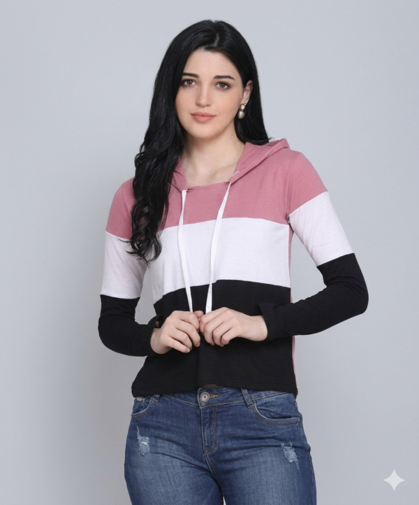 Deepmayra Winter women T-shirt with hoodies fashion
